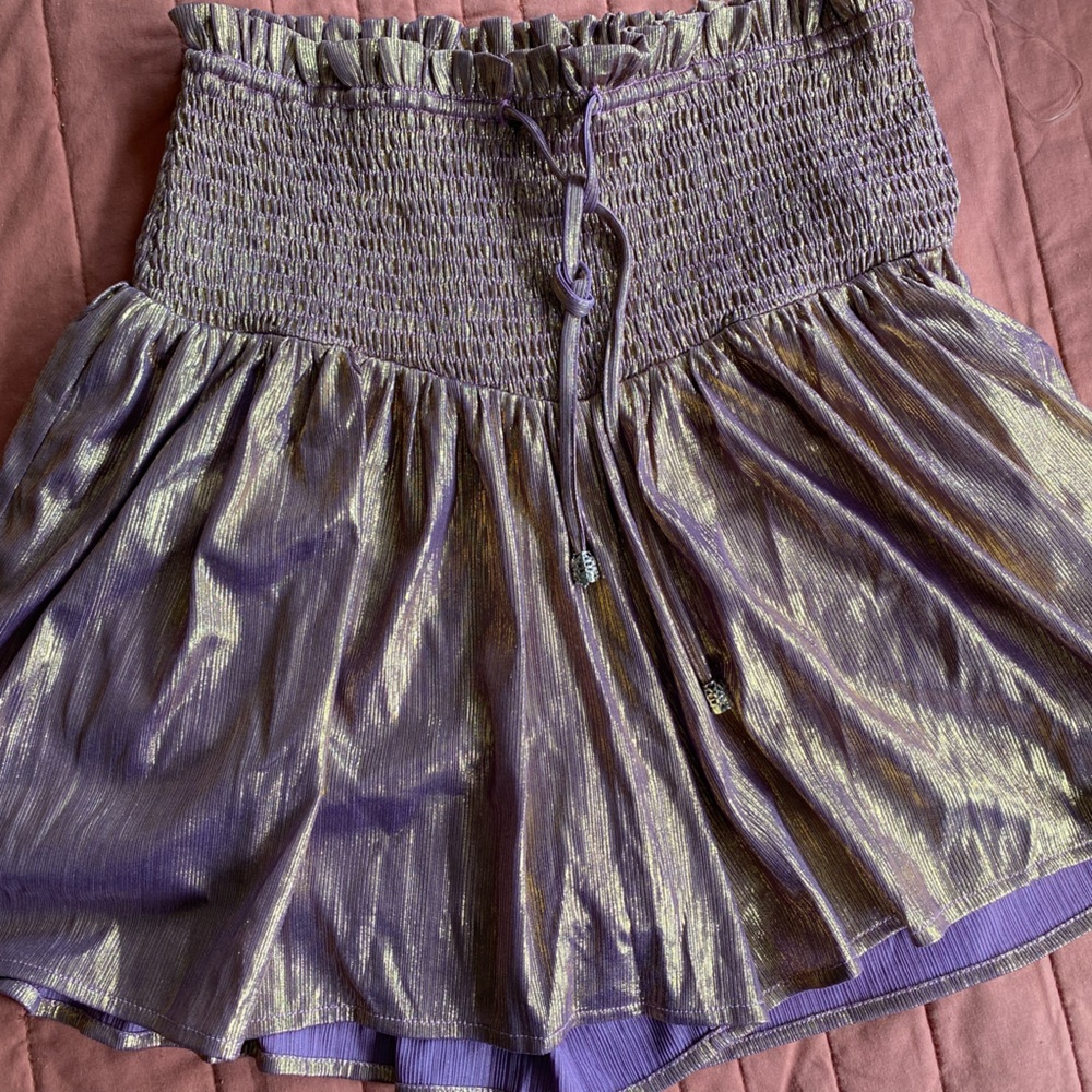 Flowy purple shorts